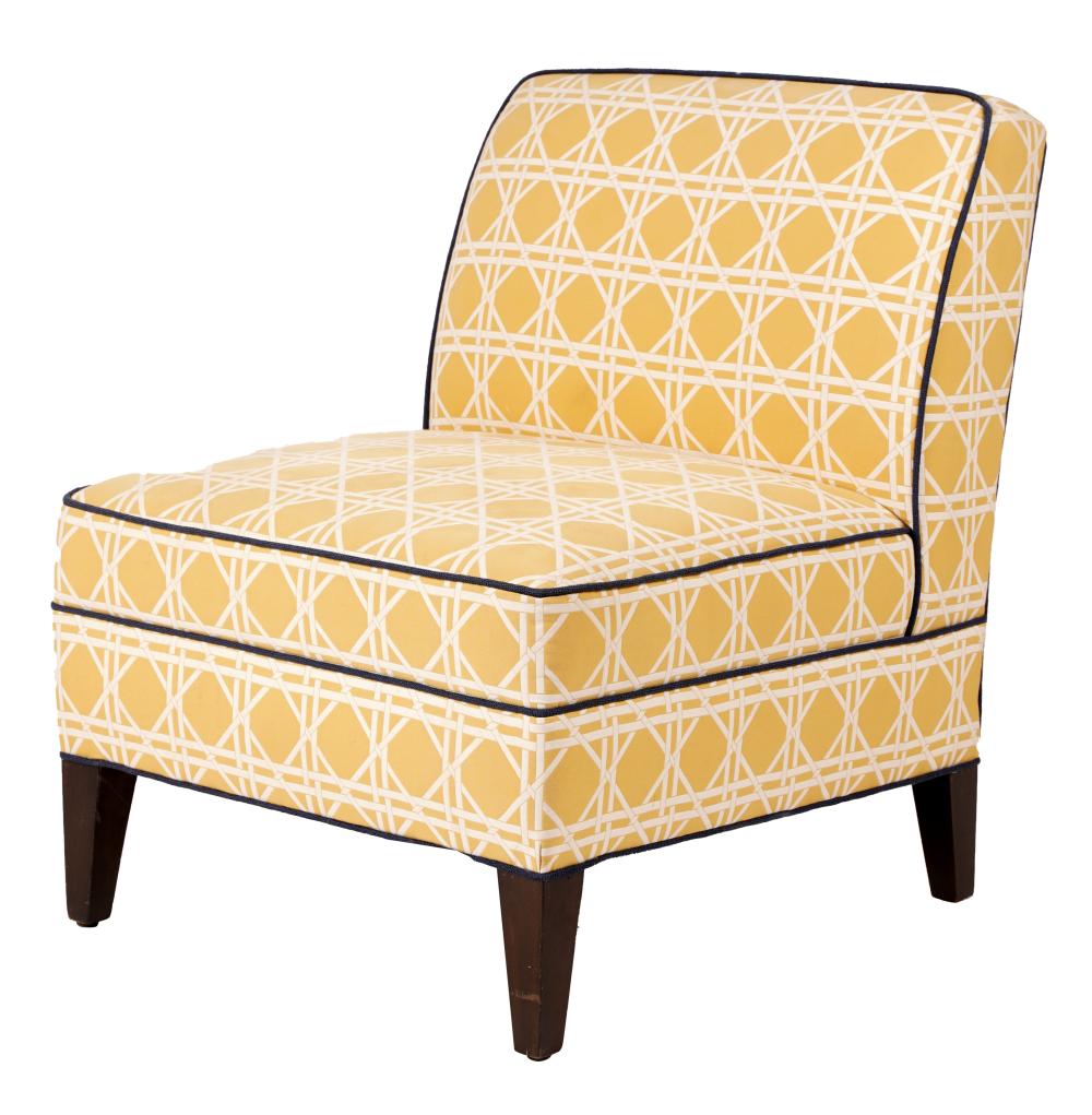 ETHAN ALLEN YELLOW UPHOLSTERED