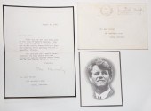 ETHEL KENNEDY, TYPED NOTE, SIG