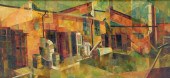 ETHEL MARGOLIES CUBIST LANDSCA