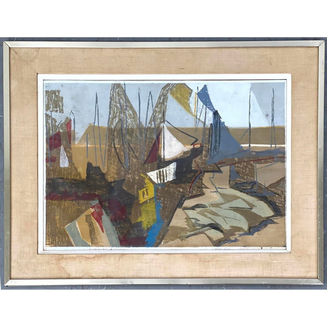 ETHEL RABIN Modernist Print.