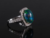ETHIOPIAN BLACK OPAL AND DIAMO