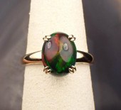ETHIOPIAN BLACK OPAL AND GOLD