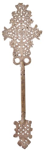 ETHIOPIAN COPTIC METAL HAND-HELD