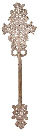 ETHIOPIAN COPTIC METAL HAND-HE