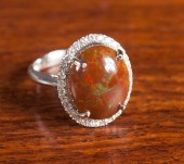 ETHIOPIAN OPAL, DIAMOND AND FO