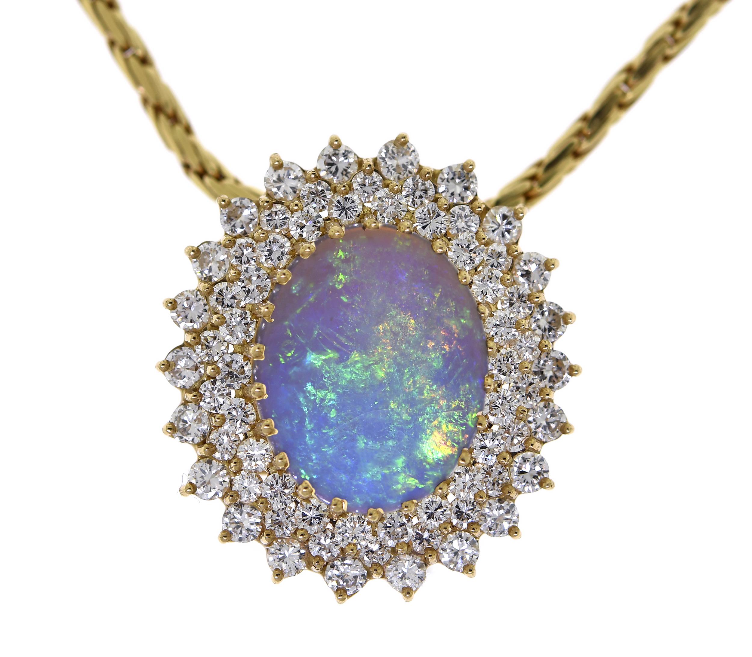 ETHIOPIAN OPAL & DIAMOND