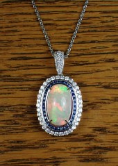 ETHIOPIAN OPAL, SAPPHIRE AND D