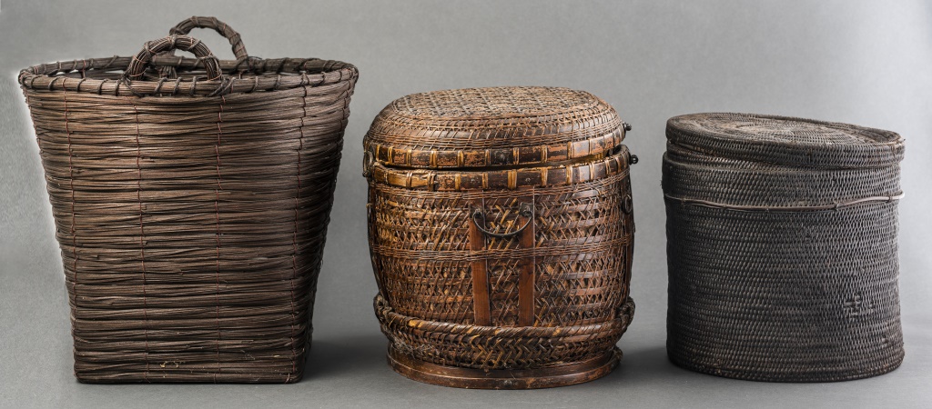 ETHNOGRAPHIC WOVEN BASKET