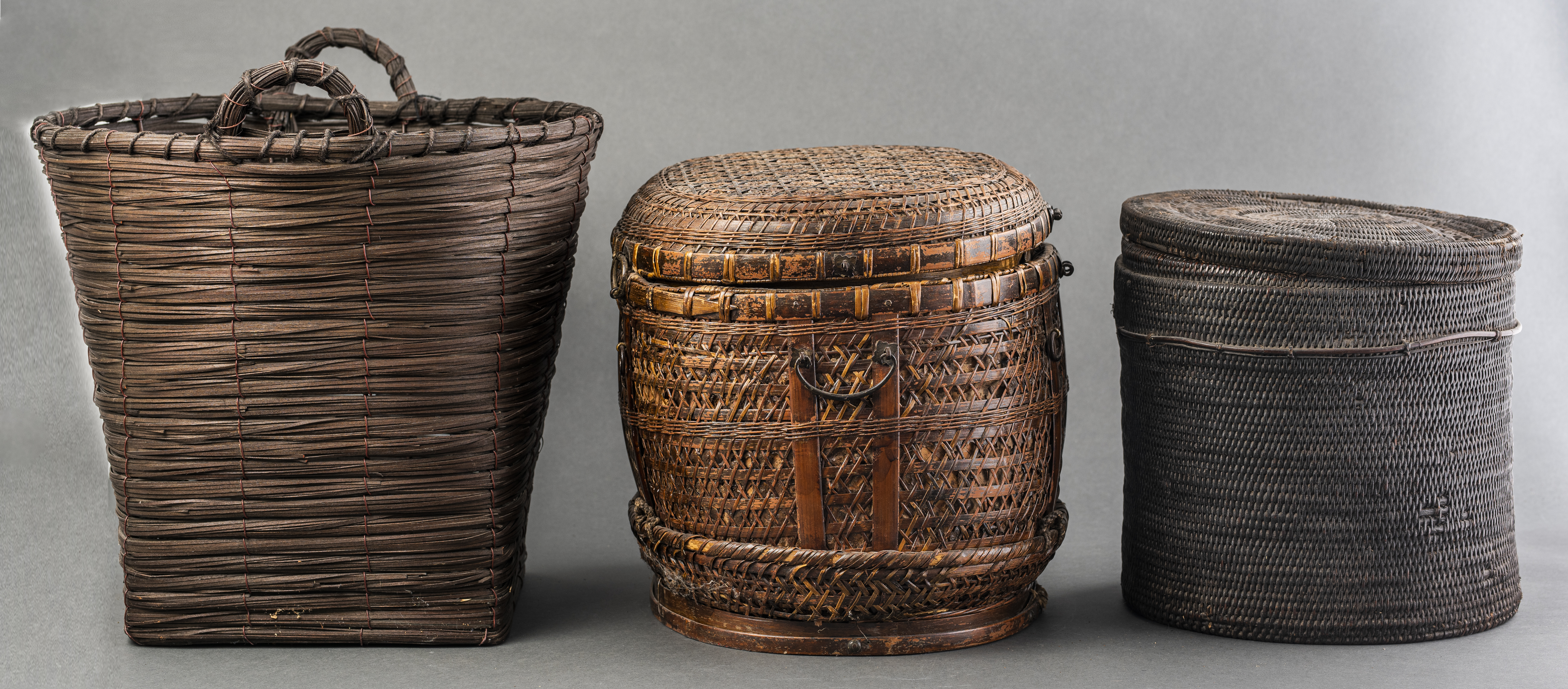 ETHNOGRAPHIC WOVEN BASKET