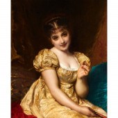 ETIENNE ADOLPHE PIOT, OIL ON C