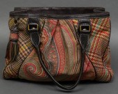 ETRO MILANO PAISLEY & LEATHER