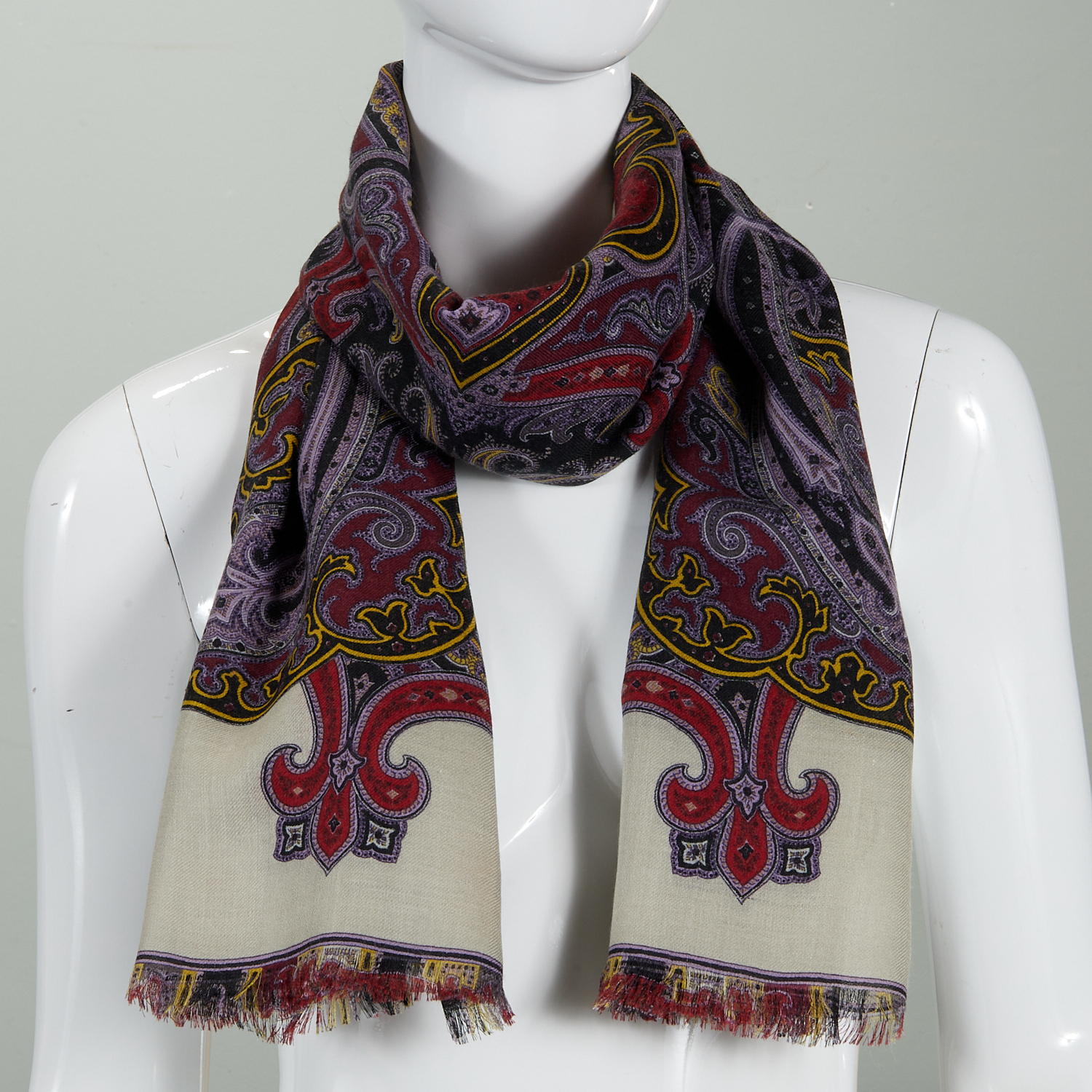 ETRO MILANO SILK & WOOL SCARF