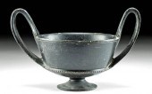 ETRUSCAN BUCCHERO KANTHAROS /
