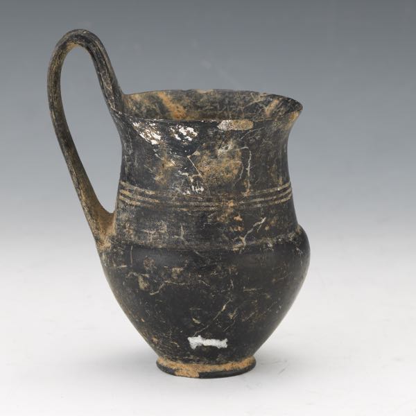 ETRUSCAN BUCCHERO PITCHER 5 ½" x 4"