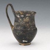 ETRUSCAN BUCCHERO PITCHER 5 ½"