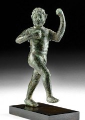 ETRUSCAN LEADED BRONZE DANCING