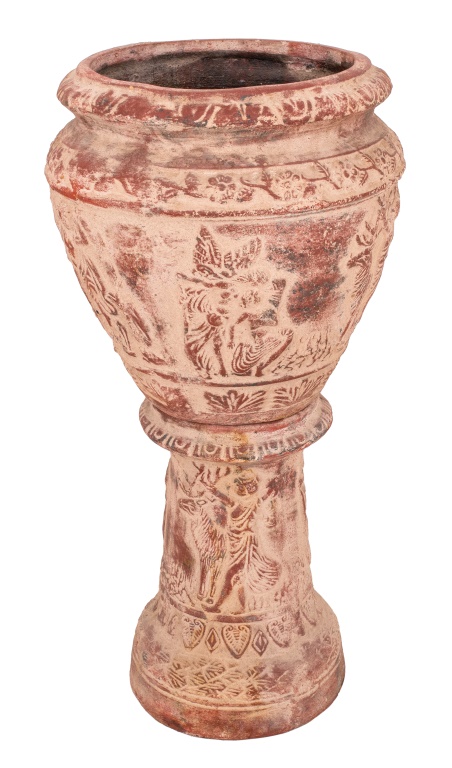 ETRUSCAN MANNER POTTERY JAR WITH