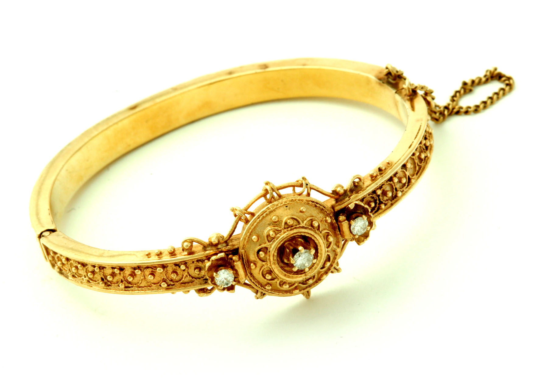 ETRUSCAN REVIVAL GOLD AND DIAMOND