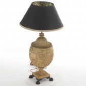 ETRUSCAN REVIVAL URN LAMP 42"