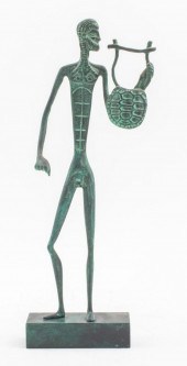 ETRUSCAN STYLE BRONZE OF APOLL