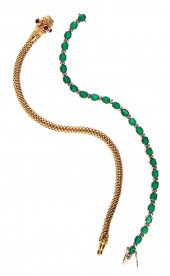 Etruscan style gold bracelet a