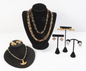 Etruscan style jewelry groupin