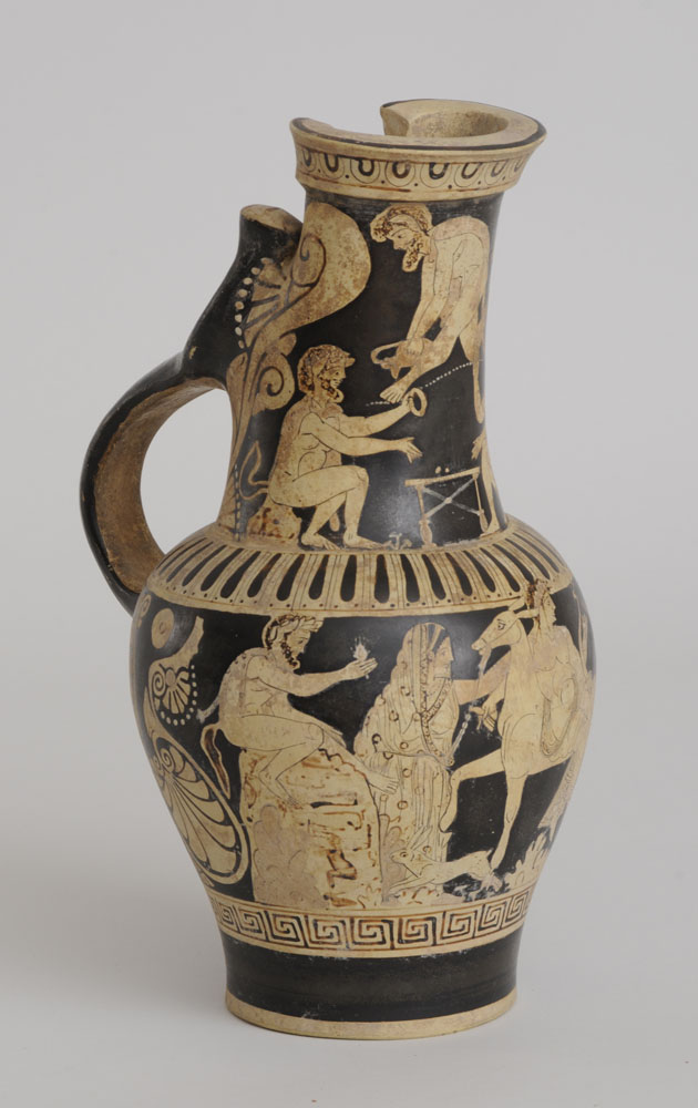 ETRUSCAN STYLE POTTERY WHITE-FIGURE