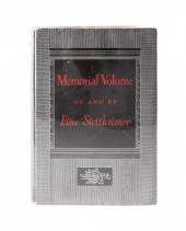 ETTIE STETTHEIMER MEMORIAL VOL