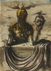 EUGENE BERMAN, DRAWING, PORTRA