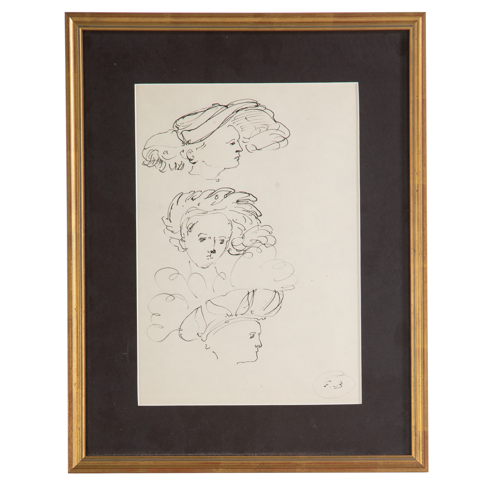 EUGENE BERMAN. HEADDRESS STUDIES,