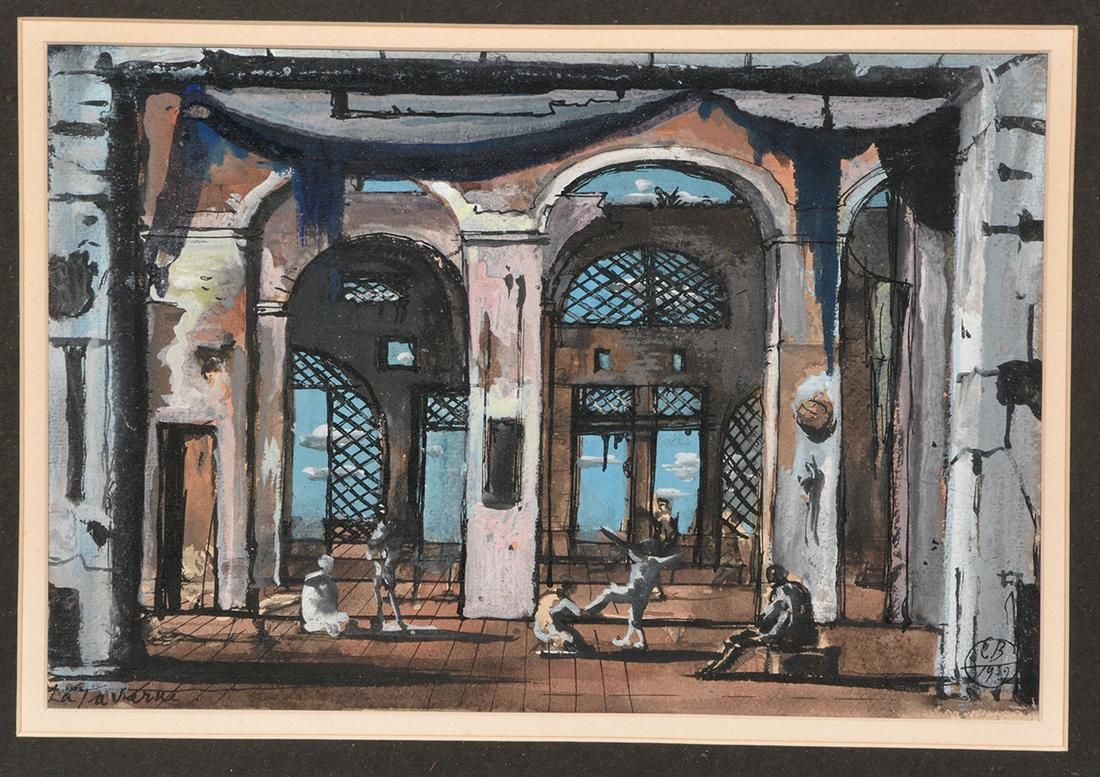 EUGENE BERMAN, LA TAVERNE, 1939,