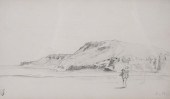 EUGENE BOUDIN, LANDSCAPE DRAWI