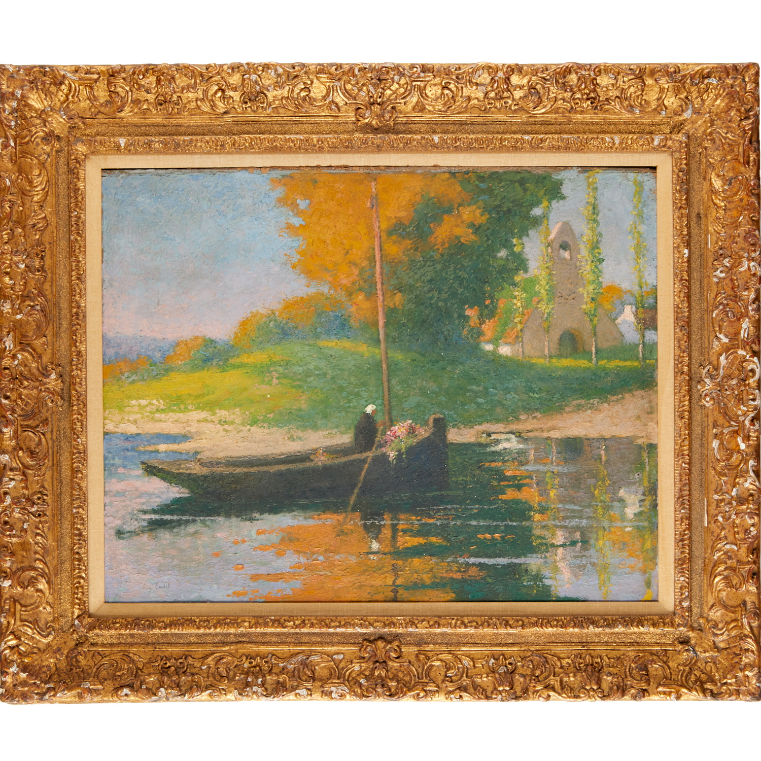 EUGENE CADEL, OIL ON BOARD Eugene