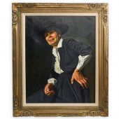 EUGENE CUSACK OIL ON CANVAS PA