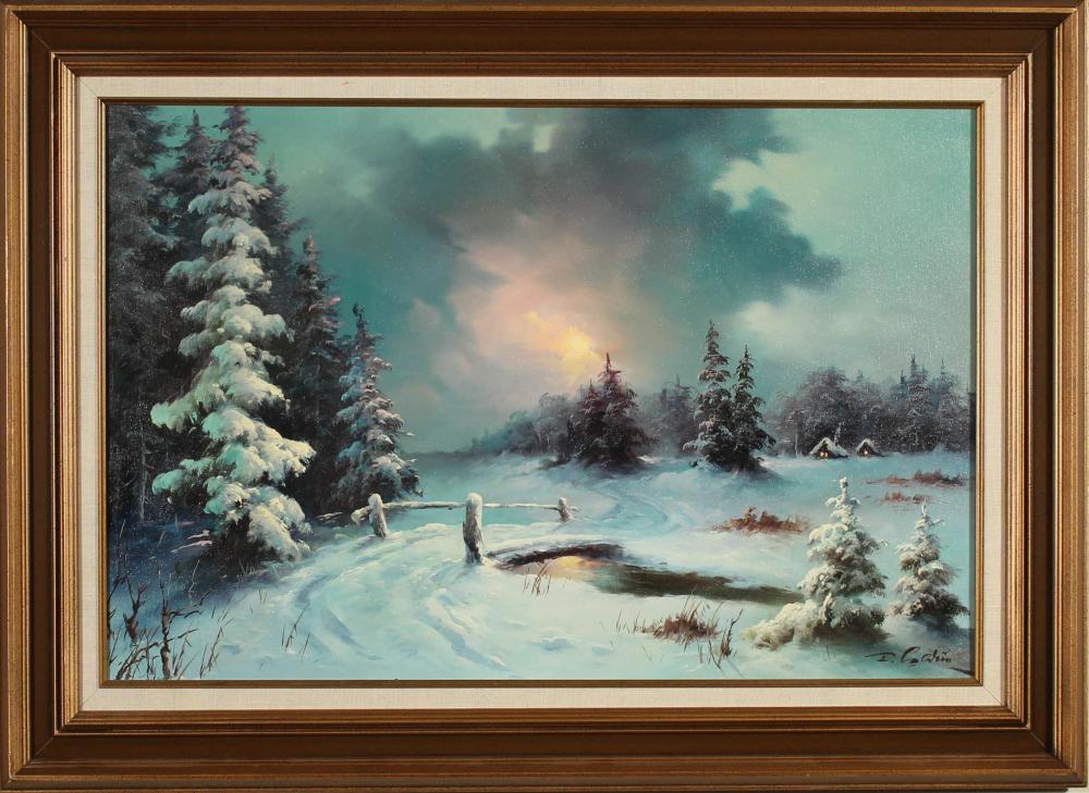 EUGENE GARIN OIL ON CANVASEUGENE