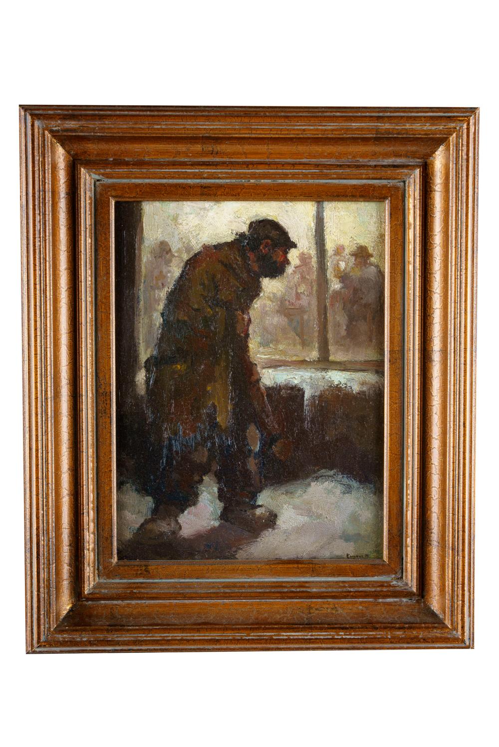 EUGENE HIGGINS: "HUNGRY"oil on