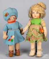 EUGENIE POIR TYPE CLOTH DOLLEu