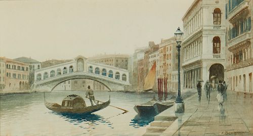 EUGENIO BENVENUTI, WATERCOLOR,