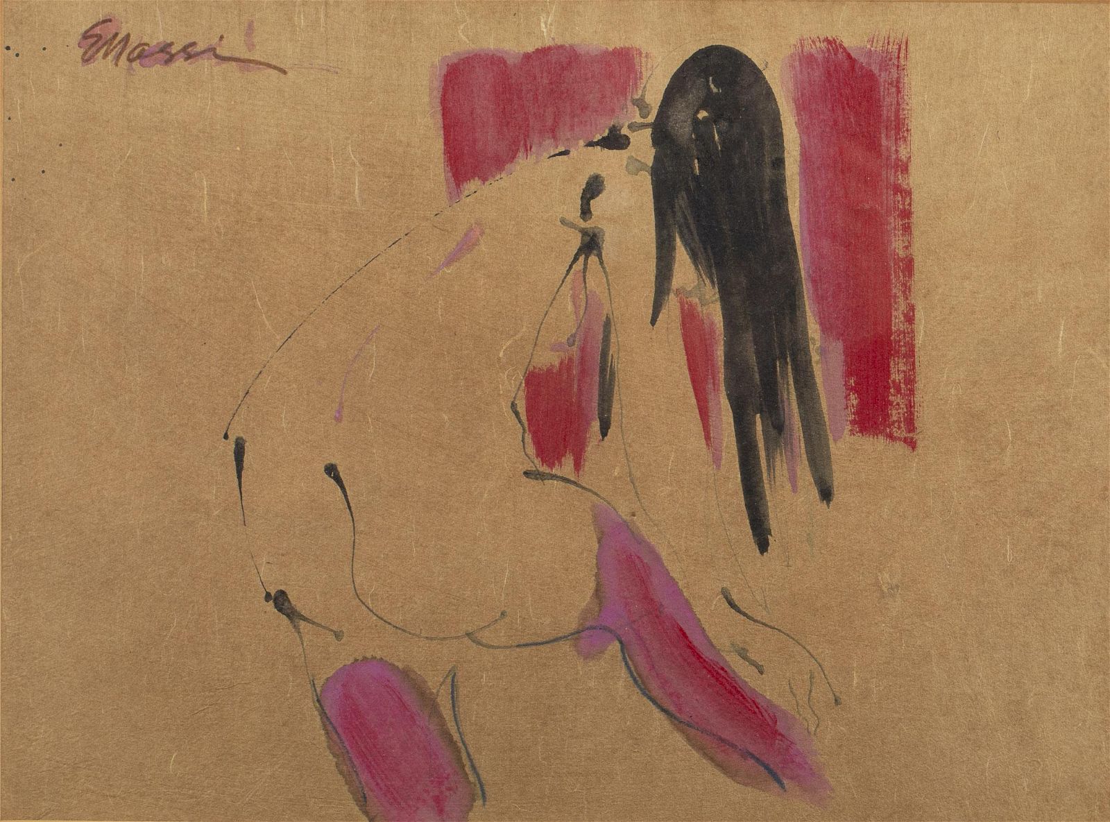 EUGINE MASSIN, FIGURE WITH