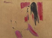 EUGINE MASSIN, FIGURE WITH HIG