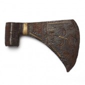 EURASIAN IRON AXE HEAD WITH GO
