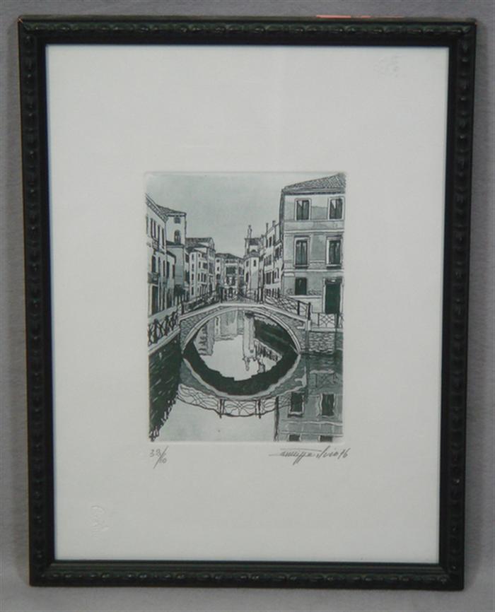 European, 20th c, signed