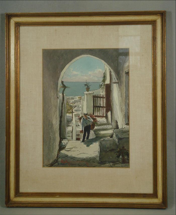 European, 20th c, w/c Mediterranean