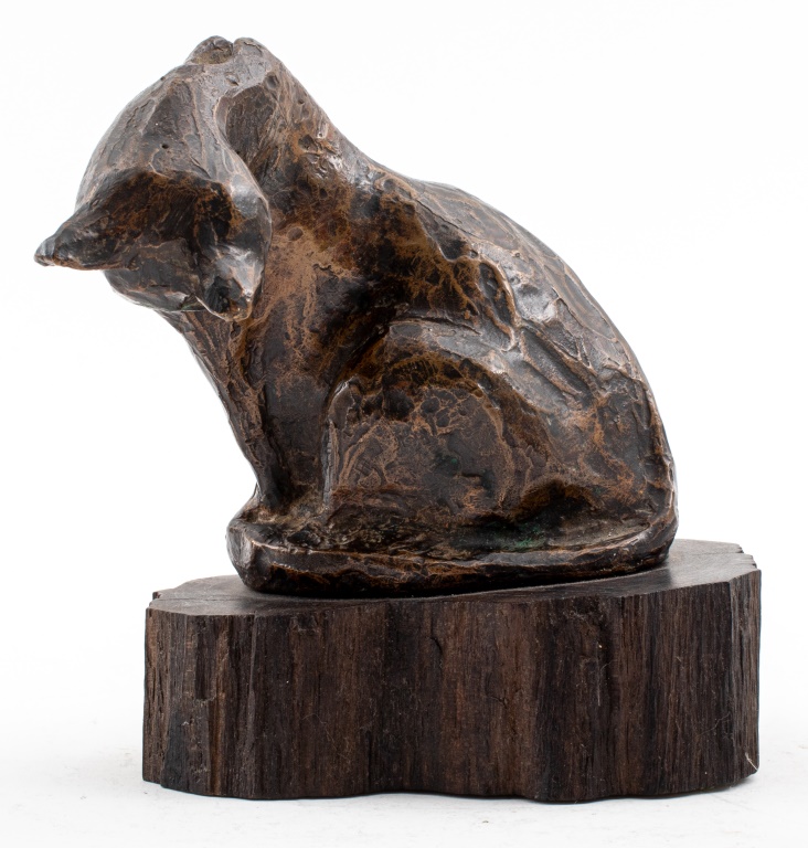 EUROPEAN ANIMALIER BRONZE CAT
