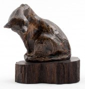 EUROPEAN ANIMALIER BRONZE CAT