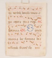 European antiphonal manuscript