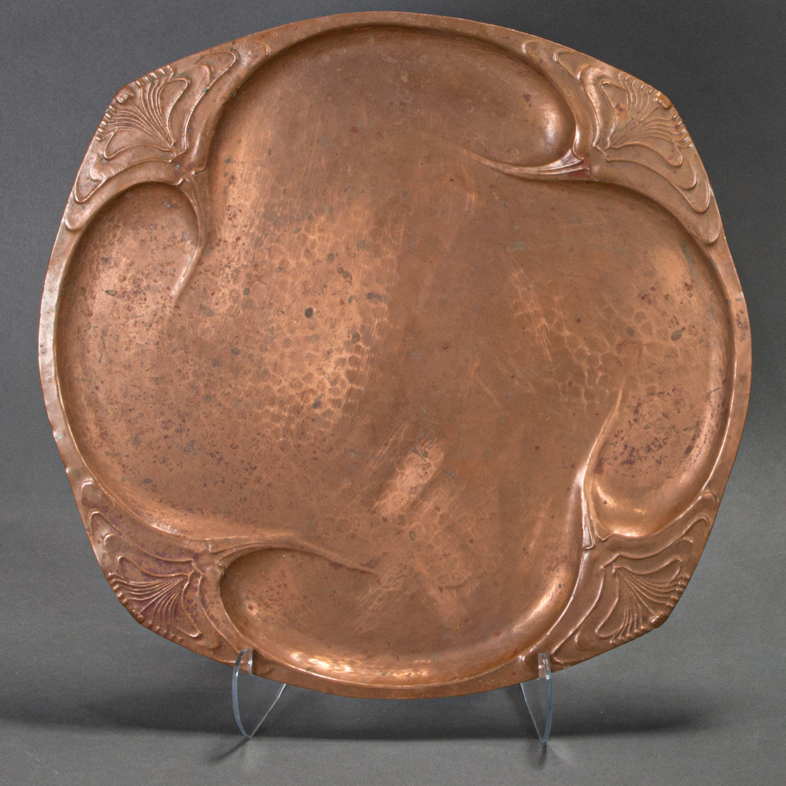 EUROPEAN ART NOUVEAU COPPER TRAY