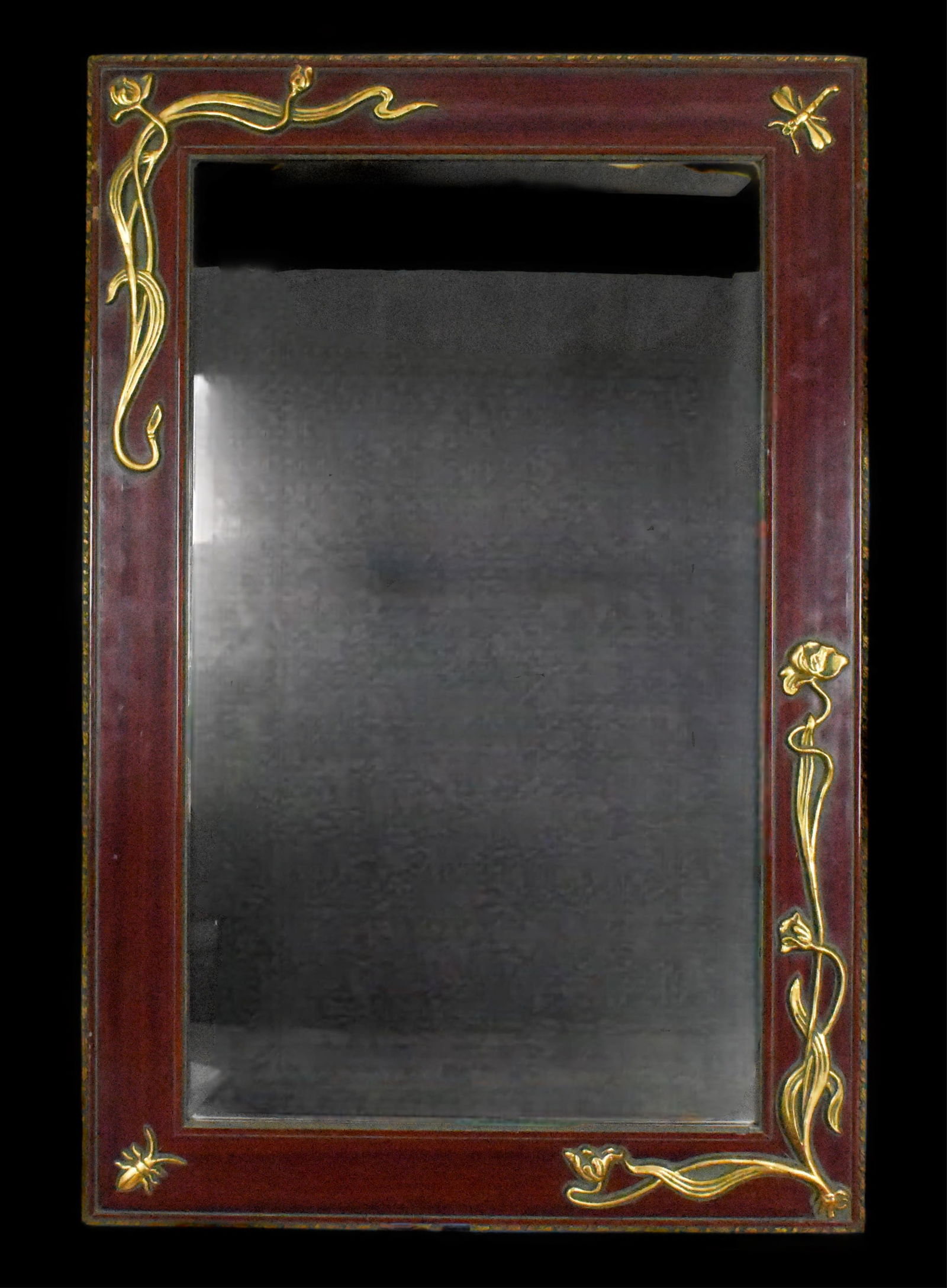 EUROPEAN ART NOUVEAU WOOD AND GESSO