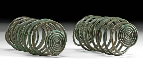 EUROPEAN BRONZE AGE SPIRAL ARMLETS,