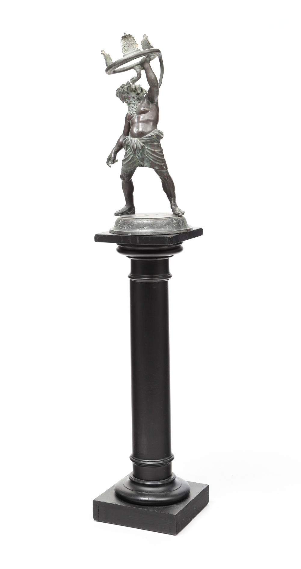 EUROPEAN BRONZE SILENUS ON